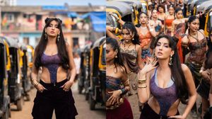Nora Fatehi’s Edgy Hairstyle And Traditional Bindi Define Her Striking ‘Sajan Re’ I-Pop Look