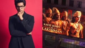 Ramayana Actor Ravie Dubey Takes Over Times Square Billboard