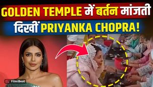 Priyanka Chopra Visits Golden Temple, Does Seva in Langar Hall | Viral Video
