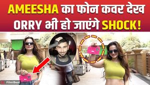 Ameesha Patel shows off her unique phone cover to paps, fans give shocking reactions!