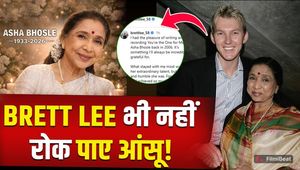 Asha Bhosle's funeral: Even foreign cricketers couldn't hold back their tears upon Asha Tai's death! They sang a song together.