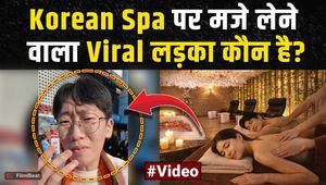 Viral Video: Boy enjoys Korean Spa in Bihari style, funny reactions came on the viral video!