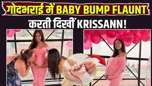 Krissann Barretto to Become Mother After 3 Years of Marriage, Flaunts Baby Bump at Godh Bharai Ceremony