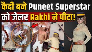 Rakhi Sawant Beats Puneet Superstar at Hum Angrezon Ke Zamane Ke Jailor Hai Trailer Launch