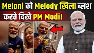 PM Modi Gifts Melody Toffee to Giorgia Meloni, Viral Video Sparks Funny Reactions Online!