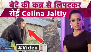 Celina Jaitly Emotional Video: Celina burst into tears after reaching her son's grave, fans cried after watching the video!