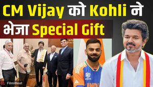 CM Thalapathy Vijay receives a special gift from Virat Kohli, which Kohli fans yearn for! FilmiBeat