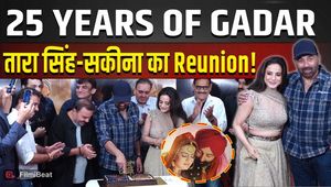 Gadar Ek Prem Katha Completes 25 Years | Sunny Deol, Ameesha Patel &amp; Team Celebrate with Cake Cutting