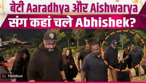 Abhishek Bachchan &amp; Aishwarya Rai Spotted With Aaradhya At Airport, Video Goes Viral!
