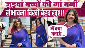 Sambhavna Seth’s Glamorous Blue Saree Look Goes Viral After Welcoming Twins