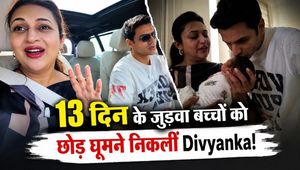 Divyanka Tripathi Leaves Twin Babies at Home, Actress Gets Emotional During First Drive!