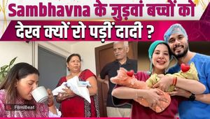 Sambhavna Seth's Twins Receive Grandfather's Blessings, Heartwarming Viral Video Wins Hearts!