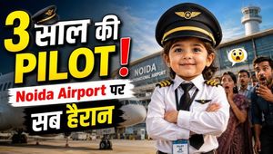 Little pilot Shafa arrives at Noida Jewar International Airport; video wins hearts! FilmiBeat