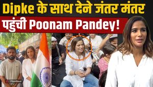Poonam Pandey Visits Abhijeet Dipke at Jantar Mantar | FilmiBeat