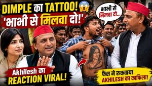 Dimple Yadav Tattoo Goes Viral: Fans Stop Akhilesh Yadav, Ask to Meet 'Bhabhi' | Viral Video