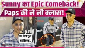 Ikka Screening: Sunny Deol Attends with Sons Karan &amp; Rajveer, Playfully Schools Paps!