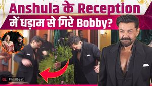 Anshula Kapoor Reception: Bobby Deol Slips During Entry, Viral Video Leaves Fans Surprised!
