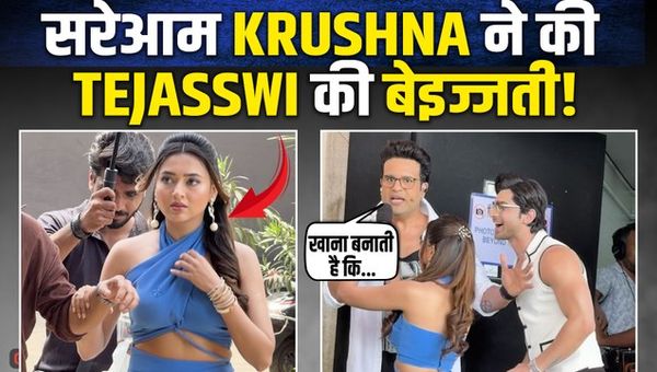 Krushna Abhishek makes fun of Tejasswi Prakash on the sets of Laughter Chefs, paps have fun!