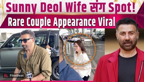 Sunny Deol Spotted With Wife At Mumbai Airport, Rare Appearance Goes Viral, Video