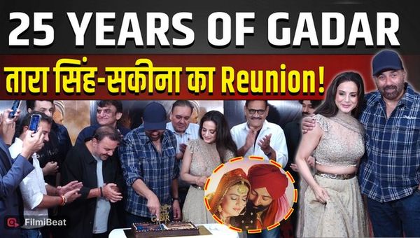Gadar Ek Prem Katha Completes 25 Years | Sunny Deol, Ameesha Patel &amp; Team Celebrate with Cake Cutting