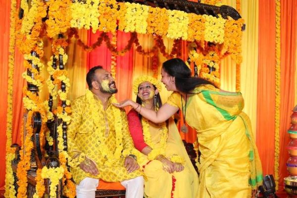 Sowbhagya Venkitesh Haldi Ceremony Photos