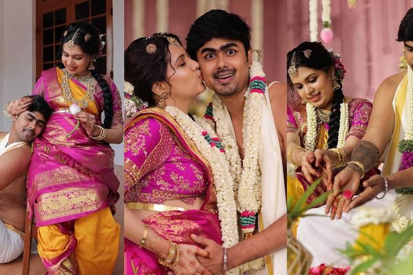 ആരും നോക്കി നിന്ന് പോകും ഇവരെ, തമിഴ് ട്രെഡീഷണൽ ലുക്കിൽ ദിയയും അശ്വിനും; ചിത്രങ്ങൾ 
