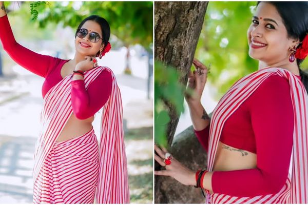 സാരിയില്‍ എന്തൊരു ഭംഗിയാണ്, കിടിലന്‍ ഫോട്ടോസുമായി നടി സാധിക വേണുഗോപാല്‍