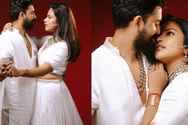 Amala Paul: கணவரோடு எக்ஸ்ட்ரீம்  ரொமான்ஸில் அமலா பால்.. நடுவில் மகன் வந்ததும் என்ன செய்யறாங்கனு பாருங்க