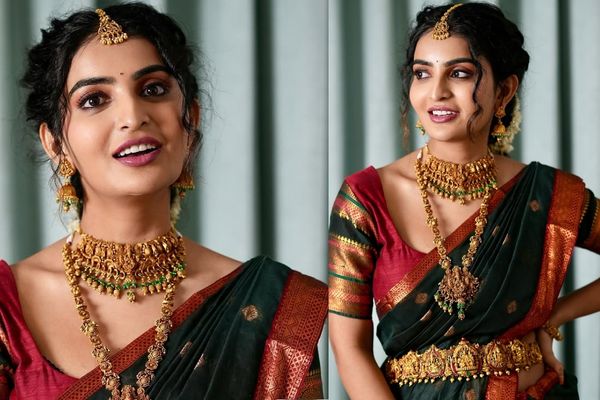 పట్టు వస్త్రాల్లో మెరిసిన అనన్య నాగళ్ల.. సంప్రదాయ దుస్తుల్లో తెలుగు హీరోయిన్ వెలుగులు