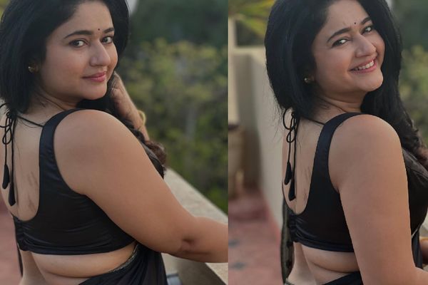 Poonam Bajwa: கண்ணு ரெண்டும் என்னை  மயக்கும் தவுசண்ட் வாட்ஸ் பவரு.. கருப்பு புடவையில் கலக்கும் பூனம் பாஜ்வா!