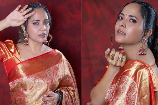 Anasuya Bharadwaj: పట్టుచీర కట్టిన అనసూయ.. ఆమె అందం అదుర్స్..