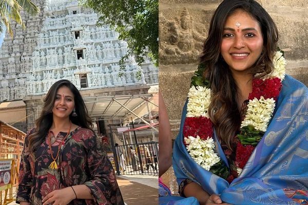 நிஜமாத்தான் சொல்றியா.. கழுத்தில் மாலை.. திருவண்ணாமலையில் கிரிவலம் செய்த அஞ்சலி!