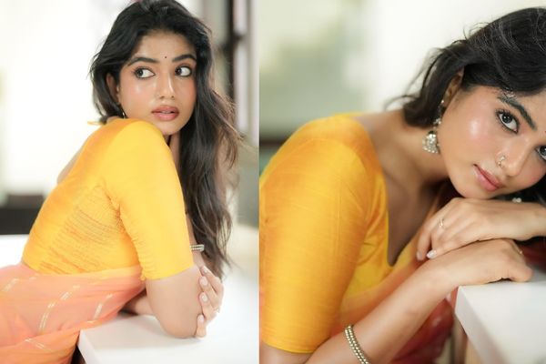 வளைந்து நெளிந்து போஸ் கொடுத்து கிறங்கடிக்கும் வியானா.. சேலையில் சிக்கித் தவிக்கும் இளசுகள்