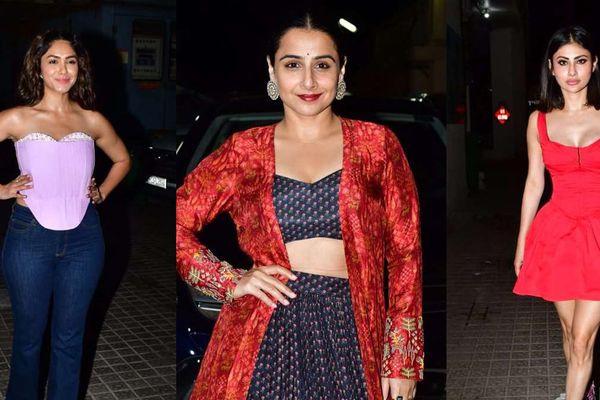 Do Aur Do Pyaar Screening: Vidya Balan, Kartik Aaryan, Mrunal Thakur & More Grace The Event