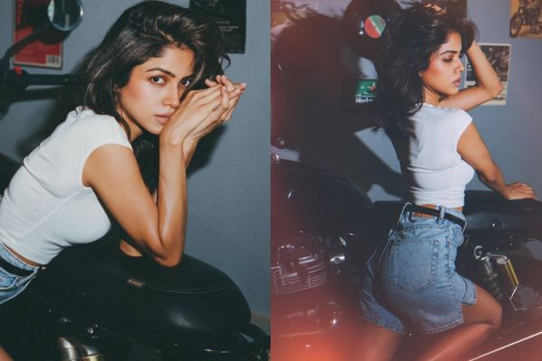Drishika Chander Turns Vintage Muse in Chic Denim Look