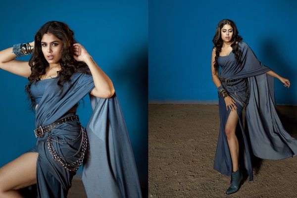 Faria Abdullah's Denim Saree Just Reinvented Ethnic Fashion With Streetwear Energy