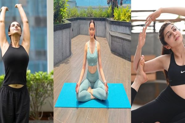 International Yoga Day: యోగా డే స్పెషల్..  పవన్, మీనాక్షి, ప్రణీతల యోగాసనాలు