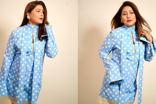 Hina Khan’s Polka Dot Dress Look: A Stunning Style Gallery of Playful Elegance