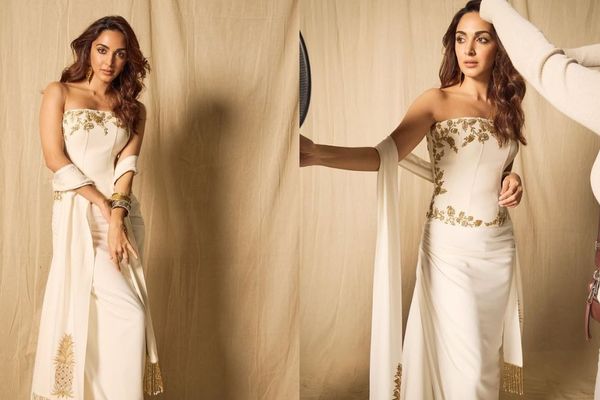 Kiara Advani Channels Greek Goddess Vibes In Her House Of Masaba White Corset Set For Game Changer Promotions