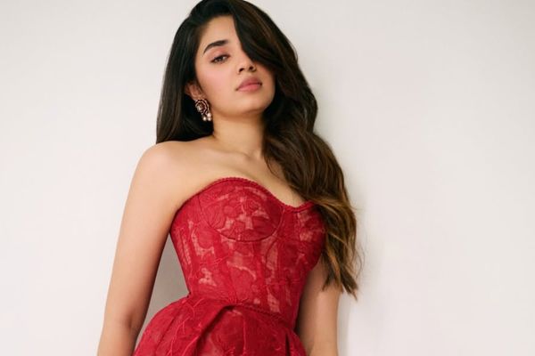 Krithi Shetty Turns Up the Glam Quotient in Fiery Red Lace Dress, Fans Can’t Look Away