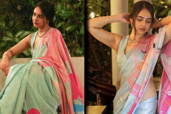 Malvi Malhotra’s Stunning Pastel Saree Photoshoot: Where Timeless Elegance Meets Playful Modern Chic
