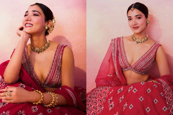 Medha Shankr’s Red Lehenga Look Steals Spotlight – See Stunning Photo Gallery
