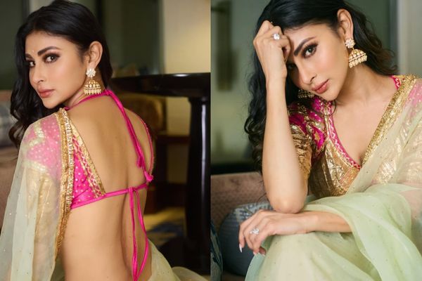 Mouni Roy Stuns In Pastel Yellow Saree, Blending Regal Elegance With Modern Glamour