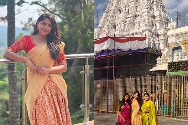 Nishvika Naidu Visits Tirupati Temple with Friends And Family