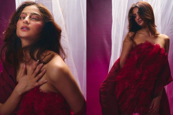 Palak Tiwari Turns Up the Heat in Fiery Red Couture Look