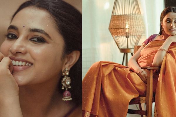 ట్రెడిషనల్ లుక్‌లో ఓజీ భామ పరువాల విందు.. కళ్లతోనే మాయ చేస్తోన్న ప్రియాంక