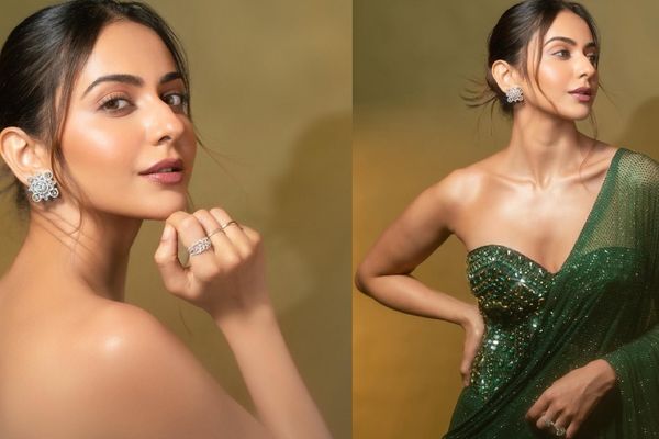 చీరలో రకుల్ ప్రీత్ అందాల వల.. హీటెక్కించే లుక్ చూశారా