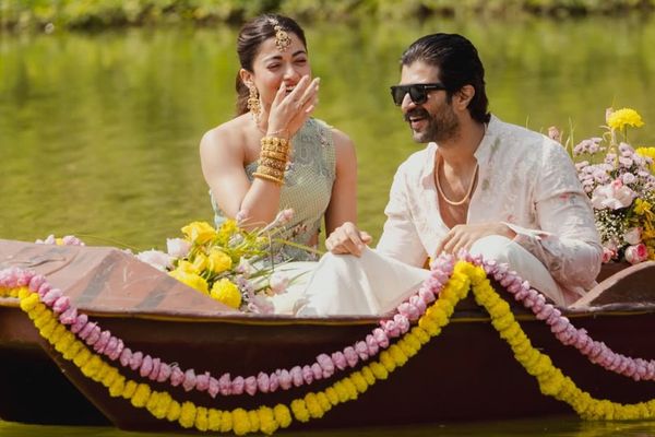 Rashmika Mandanna & Vijay Deverakonda’s Haldi Turns Into A Colourful Holi Party – Inside ViRosh’s Joyful Wedding Celebration