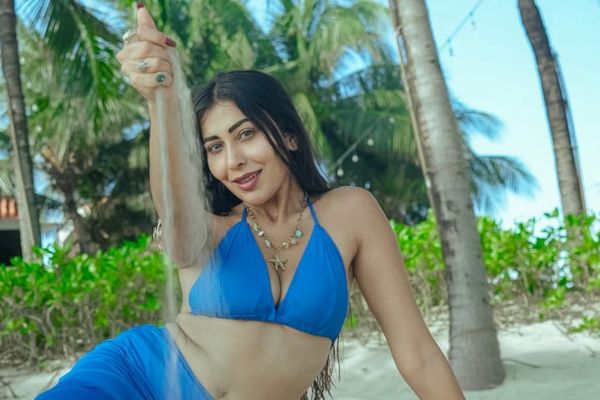 Ruma Sharma Brings Major Beach Goddess Energy in Electric Blue Swimwear