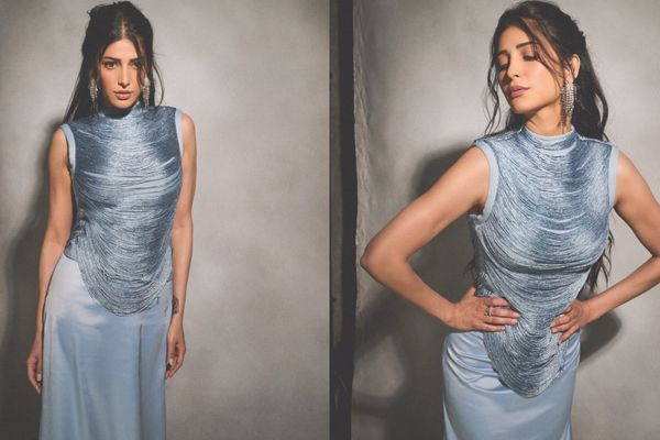 Shruti Haasan's Ethereal Blue Outfit Is the Celebrity Fashion Trend to Watch